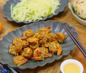 黃金蝦的家常做法