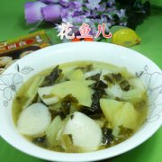 雪菜土豆煮年糕的做法