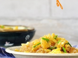 粉絲炒雞蛋的家常做法