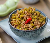 【酸豇豆炒肉末】酸豇豆炒肉末的做法_酸豇豆炒肉末的營(yíng)養(yǎng)_酸豇豆炒肉