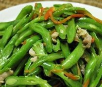 【荷蘭豆炒肉絲】荷蘭豆炒肉絲的