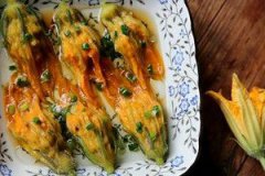 南瓜花釀肉的家常做法