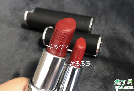 紀(jì)梵希333和307哪個(gè)好看 紀(jì)梵希333和307區(qū)別對(duì)比試色1
