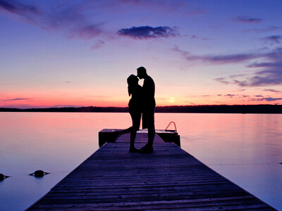 情侶說說帶圖片：碧海藍天白婚紗，還有我獨愛的他