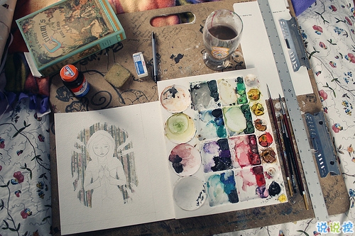 有詩意和哲理的關(guān)于人生和愛情的圖片說說 跨越漫長歲月長河與你相遇13