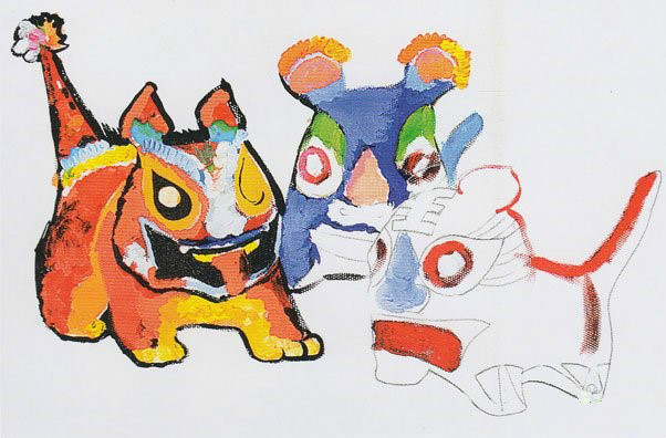 民間工藝布老虎的彩繪步驟