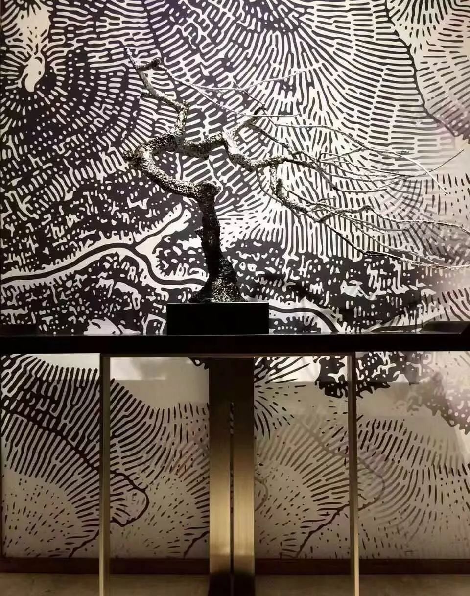 新中式玄關(guān)，推開(kāi)門(mén)就讓人驚艷到心!