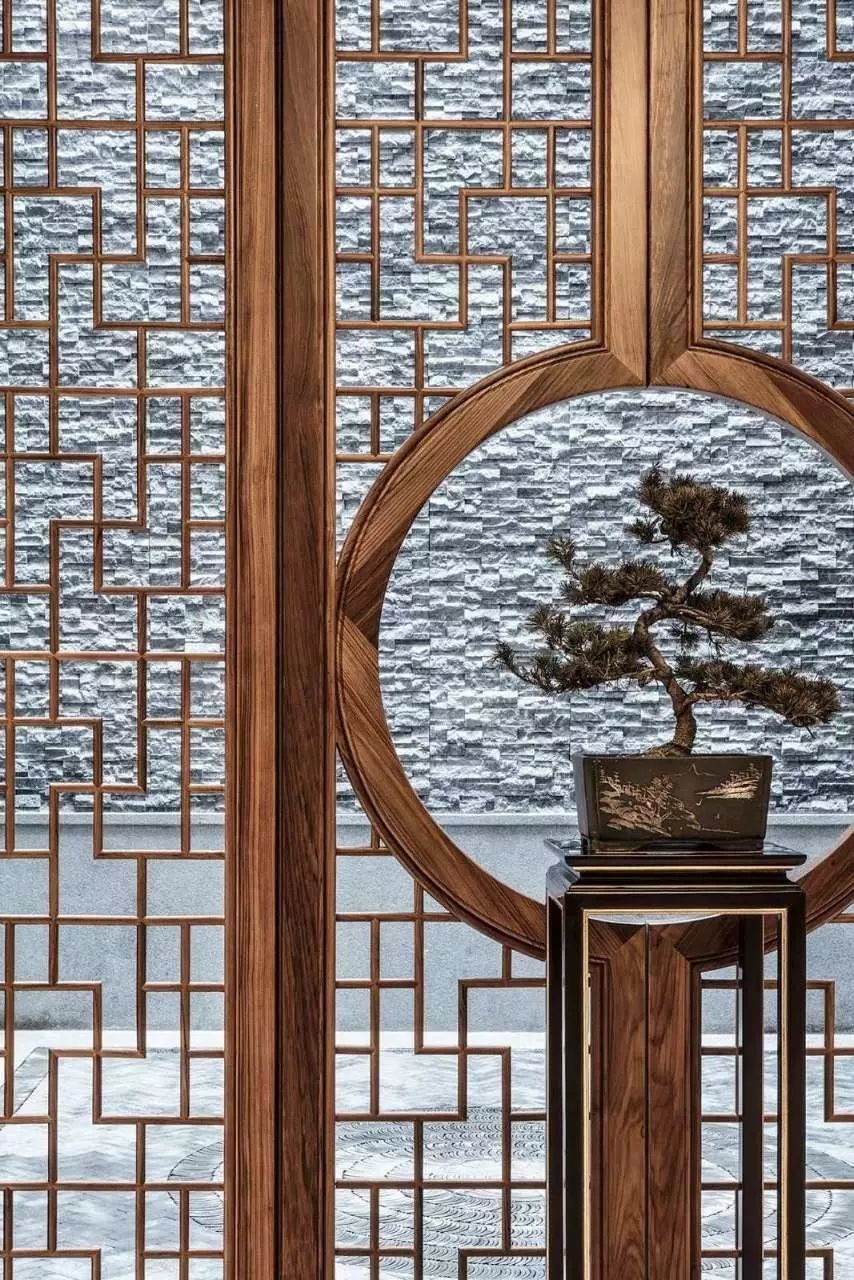 新中式玄關(guān)，推開(kāi)門(mén)就讓人驚艷到心!