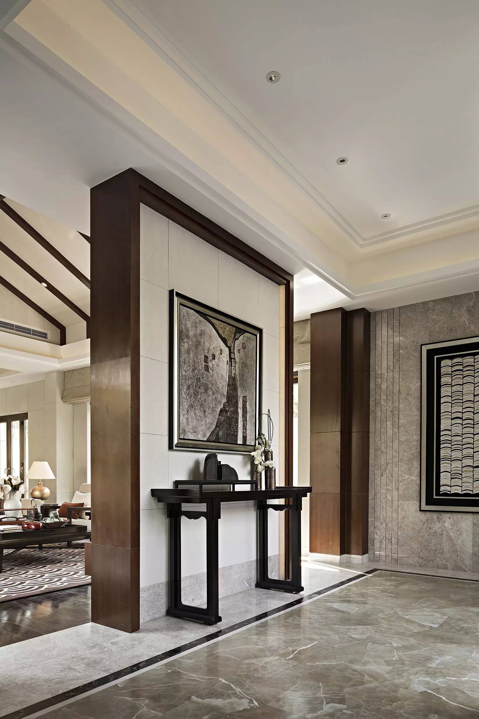 新中式玄關(guān)，推開門就讓人驚艷到心!