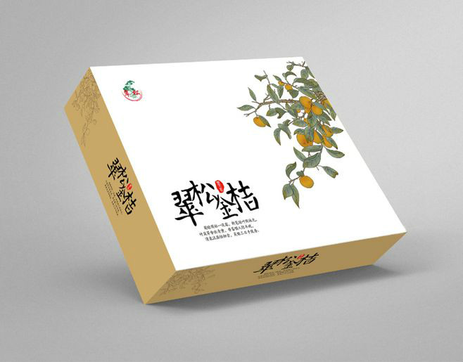 樸素的翠松金桔包裝設計