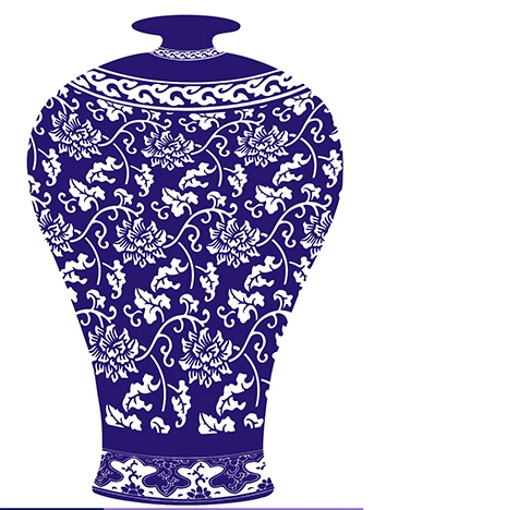 15款古典家佳樂文學青花瓷圖案剪紙藝術