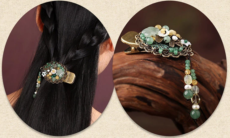 古風發(fā)夾鴨嘴夾復古文藝頭飾