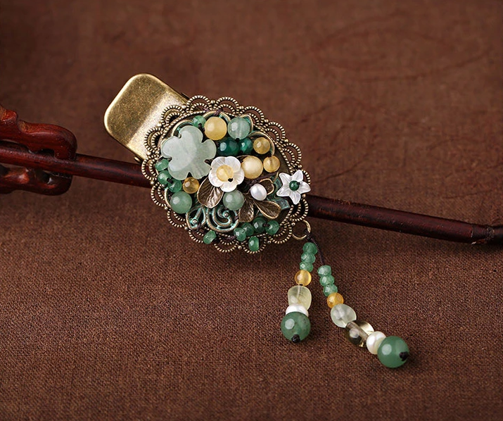 古風發(fā)夾鴨嘴夾復古文藝頭飾