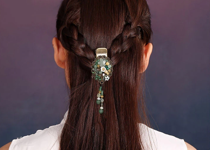 古風發(fā)夾鴨嘴夾復古文藝頭飾