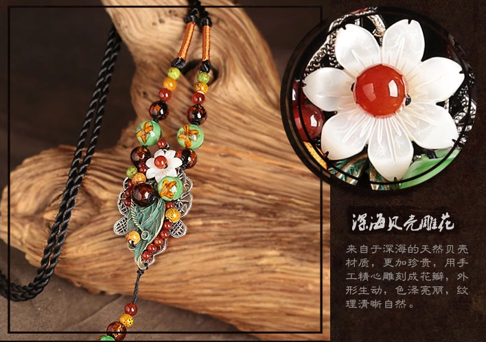 復古時尚毛衣鏈民族風項鏈首飾