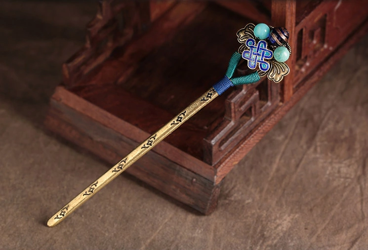 古典宮廷家佳樂文學(xué)手工簪子盤發(fā)頭飾