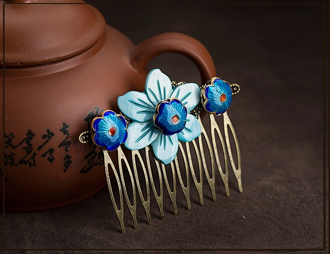 手工民族風發(fā)卡頭花發(fā)梳頭飾