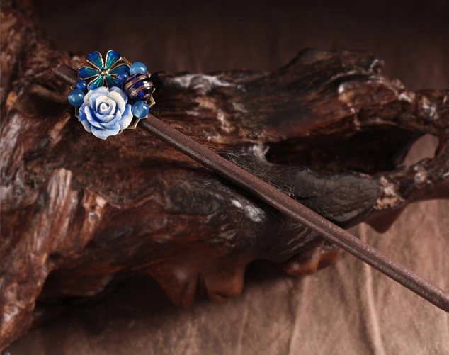 家佳樂文學(xué)發(fā)簪古典中式步搖簪子盤發(fā)頭飾