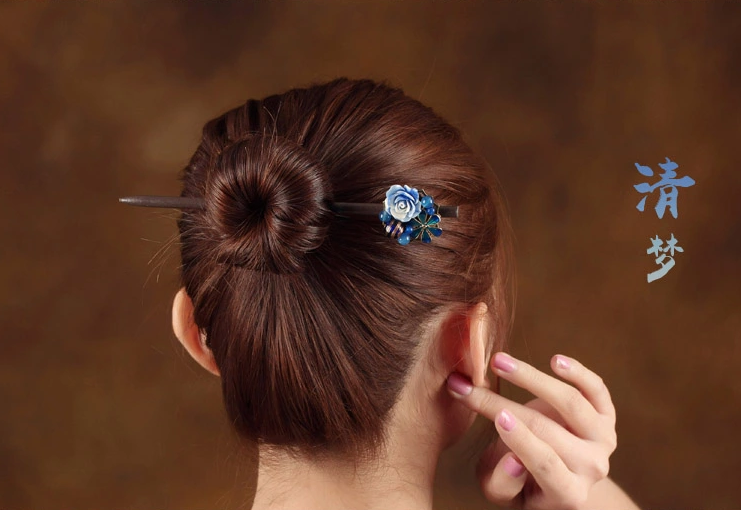 家佳樂文學(xué)發(fā)簪古典中式步搖簪子盤發(fā)頭飾