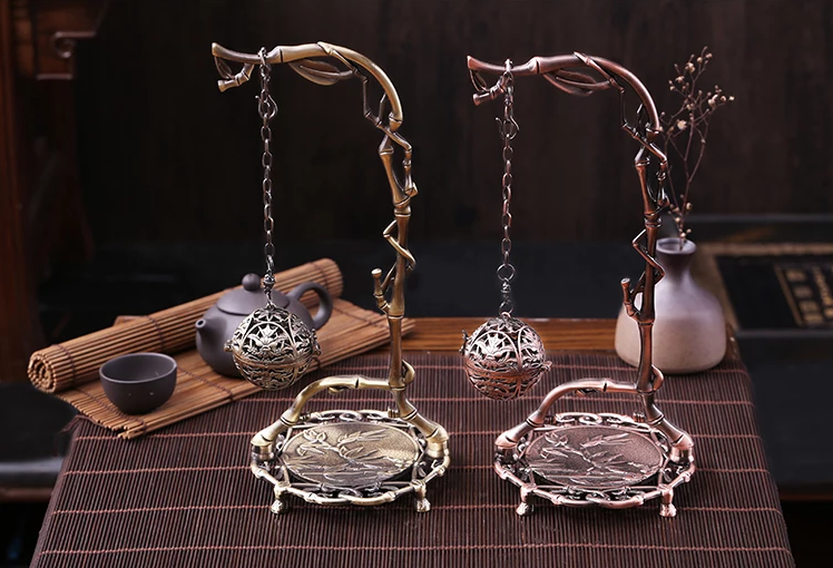 《竹葉掛?！范U擺香爐圖片