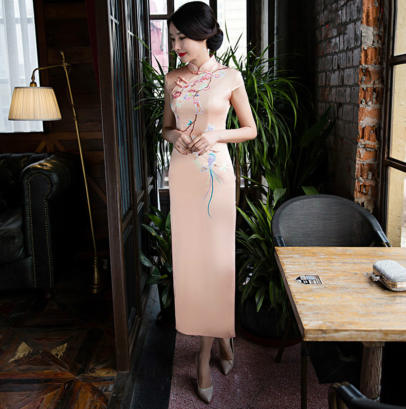 絲綢復古改良家佳樂文學少女旗袍