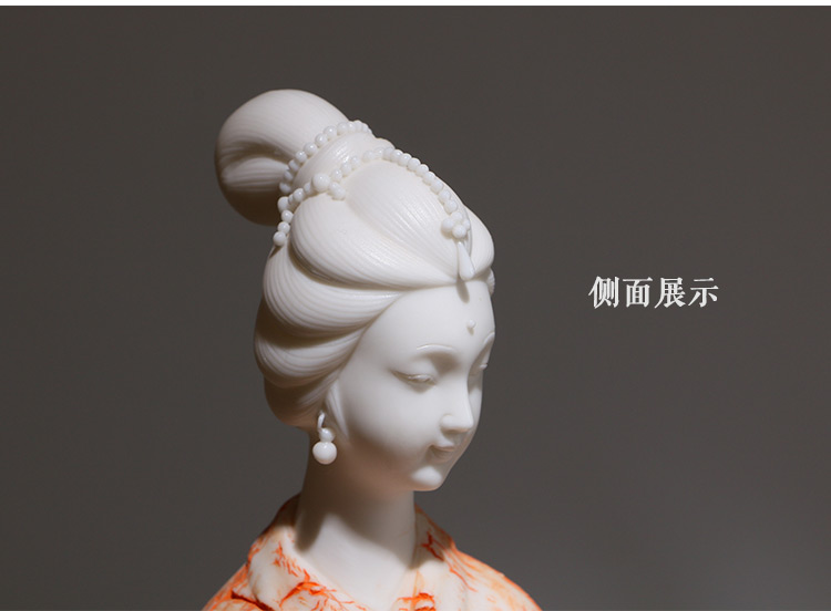 家佳樂文學古典美女白瓷仕女藝術(shù)品