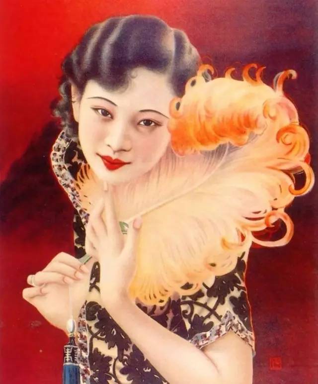 獨(dú)特中國(guó)美，最美插畫，膚如凝脂珠圓玉潤(rùn)民國(guó)