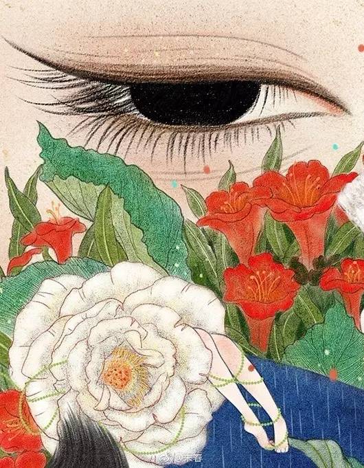 獨(dú)特中國(guó)美，最美插畫，膚如凝脂珠圓玉潤(rùn)民國(guó)