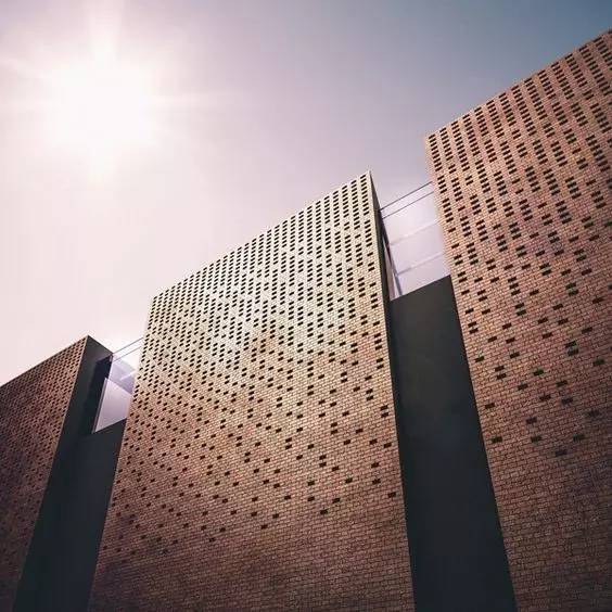 紅磚的建筑藝術(shù)，每一張紅磚墻都可以拿去做紅