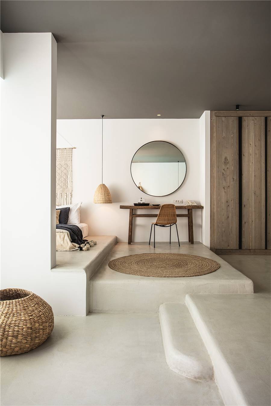 水泥毛坯房遇到中式禪意，最原生態(tài)的高級灰典