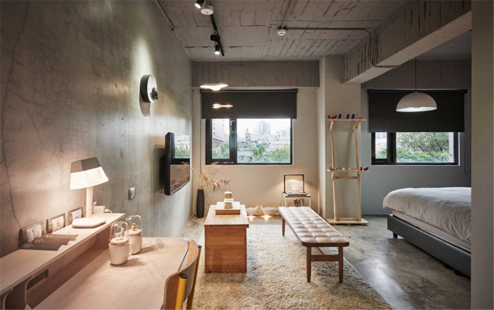 水泥毛坯房遇到中式禪意，最原生態(tài)的高級灰典