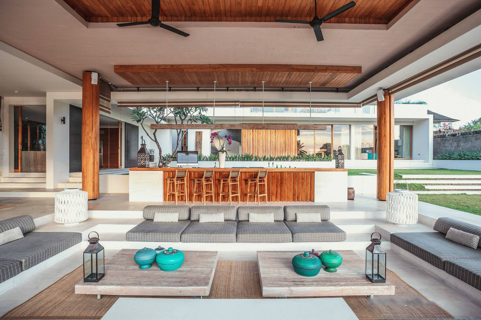 印度臨海別墅設(shè)計 新中式建筑中的木與石