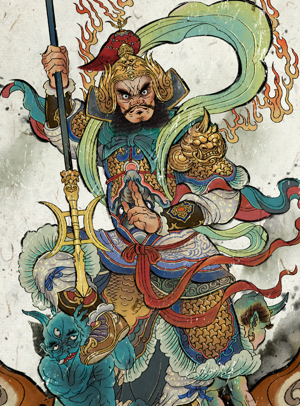 膩害了，趨避鬼邪的門神插畫設(shè)計(jì)