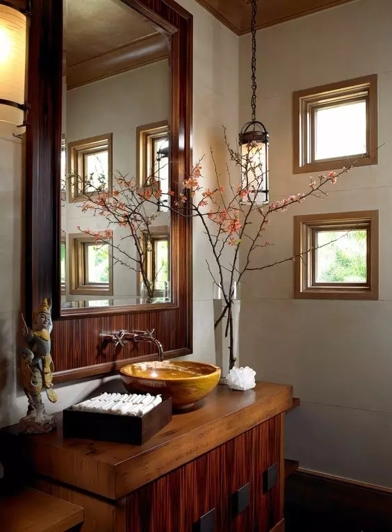 原來(lái)衛(wèi)生間也可以高大上，新中式衛(wèi)生間設(shè)計(jì)