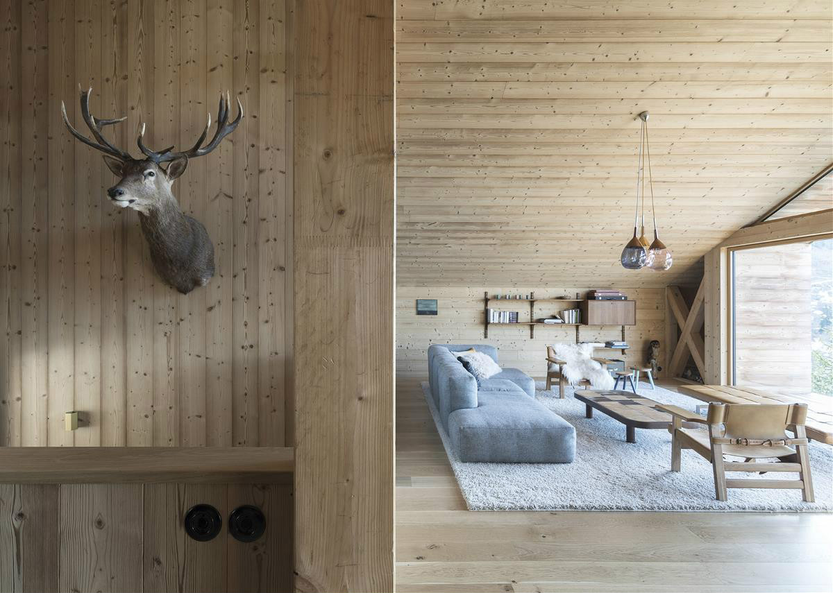 當(dāng)原木遇上雪花別有情調(diào)，雪中木屋設(shè)計