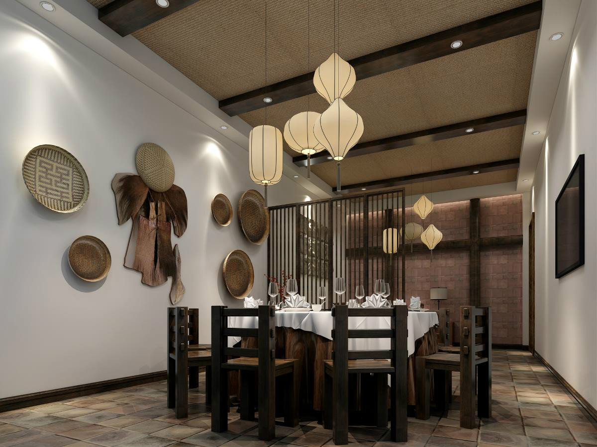 看膩繁華回歸自然中式餐廳設計