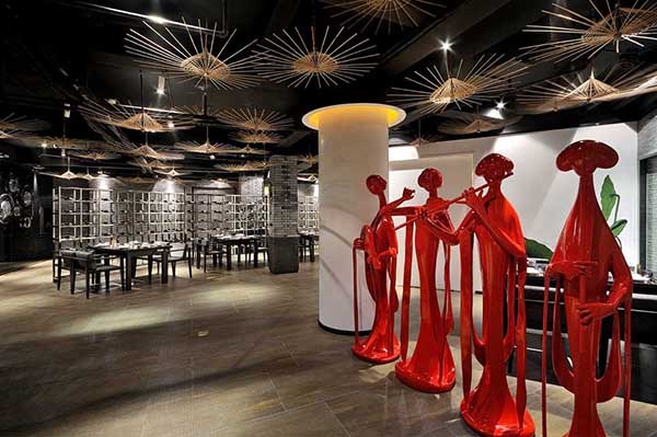 簡(jiǎn)約時(shí)尚的東方美，意境餐廳設(shè)計(jì)