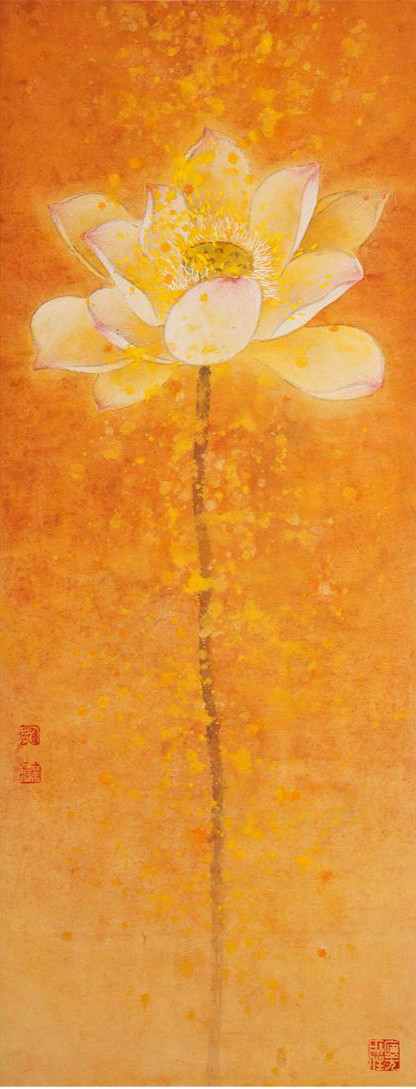 唯美荷花國畫藝術(shù)欣賞