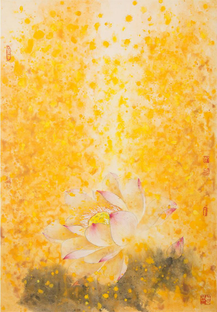 唯美荷花國畫藝術(shù)欣賞