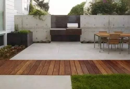 水泥墻樸素寂靜的美，庭院設(shè)計(jì)