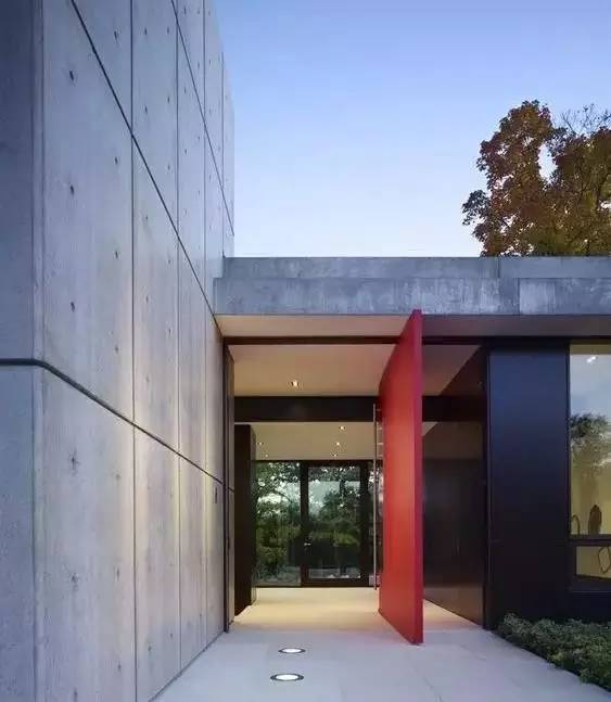 水泥墻樸素寂靜的美，庭院設(shè)計