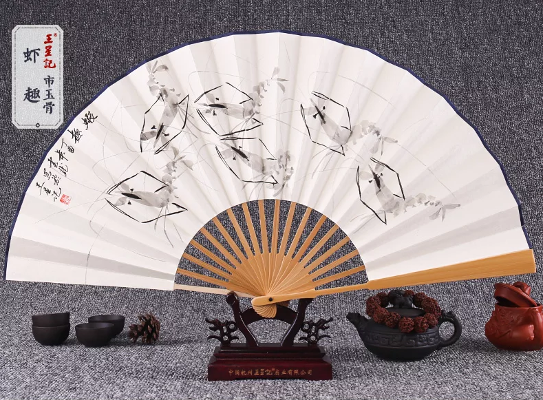 家佳樂(lè)文學(xué)手繪水墨畫折扇