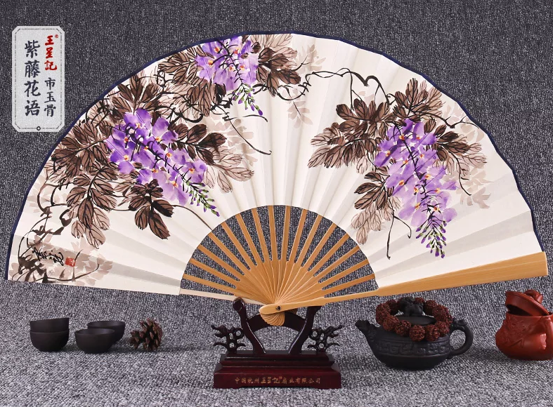 家佳樂(lè)文學(xué)手繪水墨畫折扇