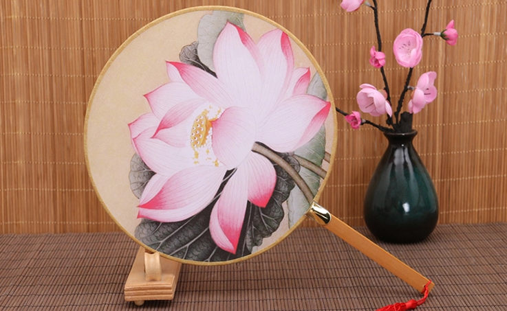 古風(fēng)系列圖案的家佳樂文學(xué)復(fù)古團扇