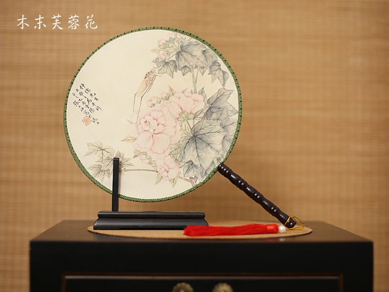 古風(fēng)古畫(huà)圖案系列雙面團(tuán)扇