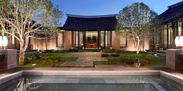 新中式建筑，悅榕莊中式酒店