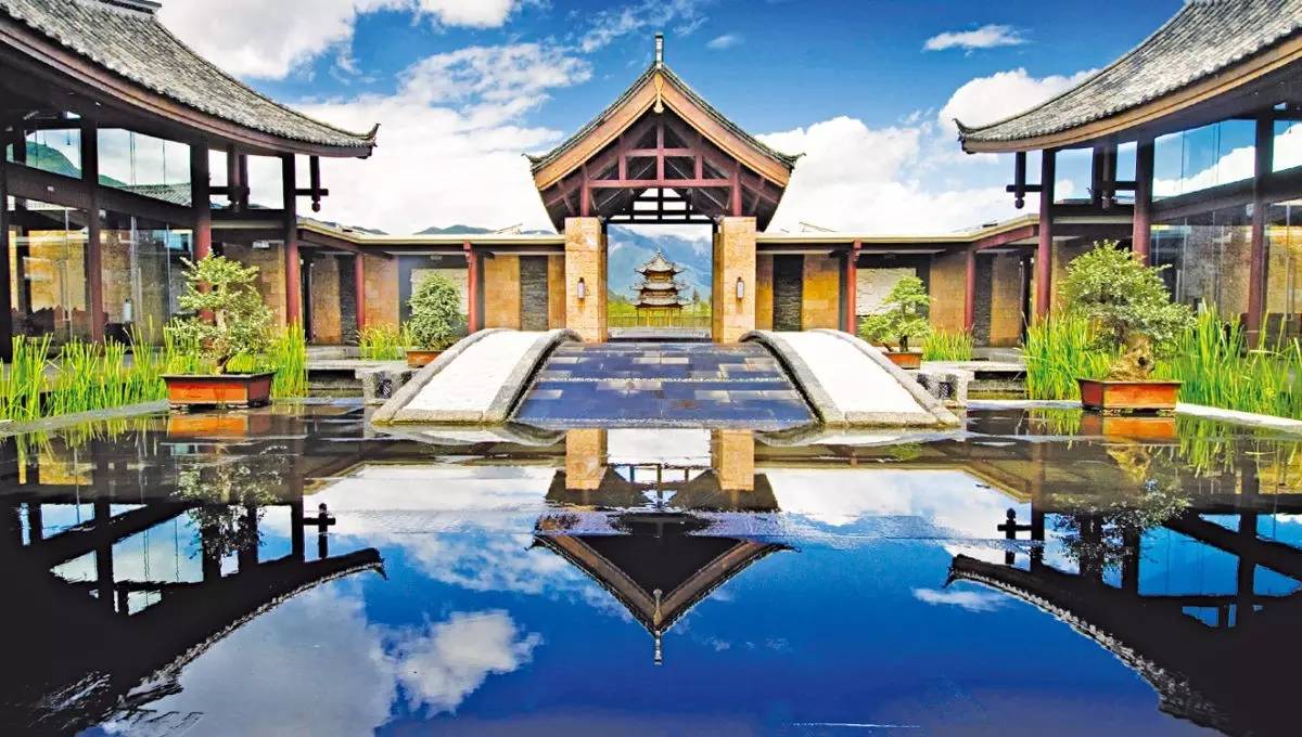 新中式建筑，悅榕莊中式酒店