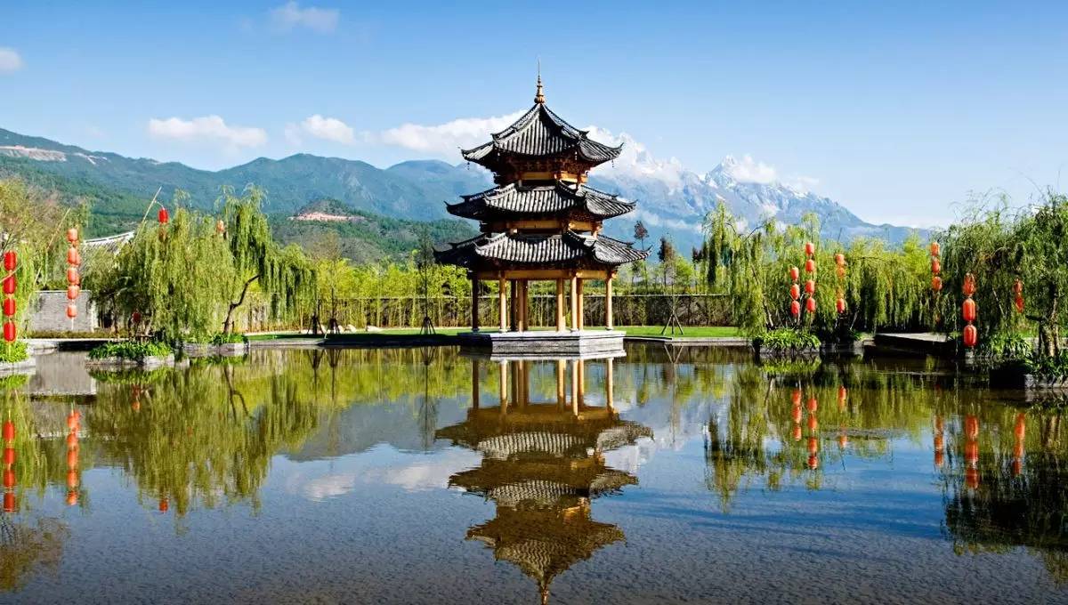 新中式建筑，悅榕莊中式酒店