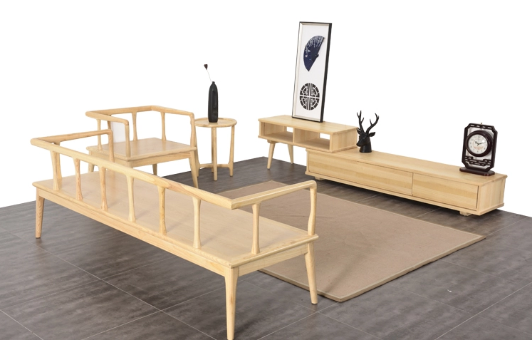 禪意中式沙發(fā)，新中式實木沙發(fā)