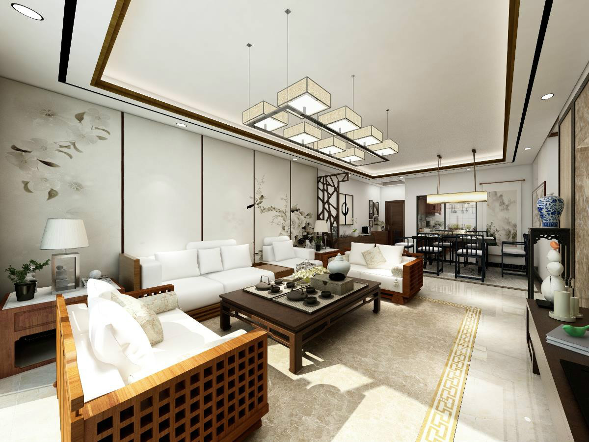 新中式，簡潔大氣的中式裝修